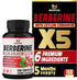 150 Capsules Berberine Supplement with Ceylon Cinnamon, Turmeric, Milk Thistle, Artichoke, and Black Pepper