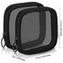 Weewooday 4 Pcs Mesh Makeup Bag, Mini Cosmetic Pouch with Zipper for Daily Accessory (Small, Black)
