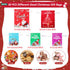 YIGOYIHU 30PCS 5 4 Christmas Gift Bags Drawstring - Christmas Gift Bags Assorted Sizes - Designs Size Xmas Bag Bulk