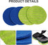 Qiwuhaven 4 Pack Microfiber Mop Pads For Electric Cordless Floor Cleaner Scrubber, Reusable Washable Replacement
