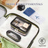 Travel Clear Makeup Bag Set, Portable Cosmetic Bag for Women, Clear Toiletry Bag with Zipper
