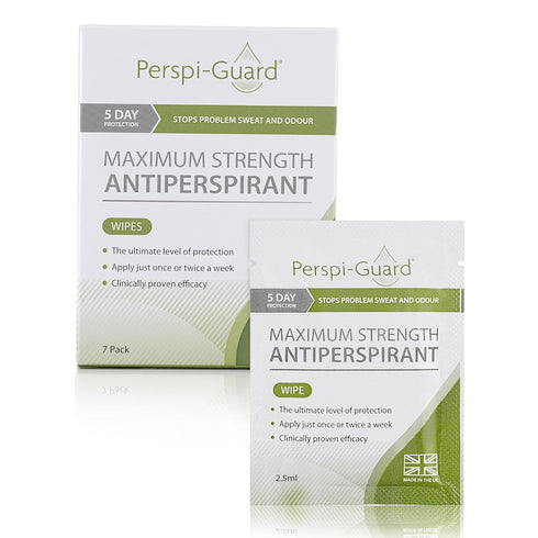 Maximum Strength Antiperspirant Wipes, 7-Count for Underarms, Hands & Feet