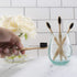 Zeek's Naturals LLC Pack 4 Biodegradable Eco-Friendly Natural Bamboo Charcoal Toothbrushes - of - Numbered - Charcoal