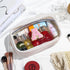 Initial Travel Makeup Bag Pouch, Clear Toiletry Bag for Women, Unique Birthday Gifts for Teacher Mom Friends, White B