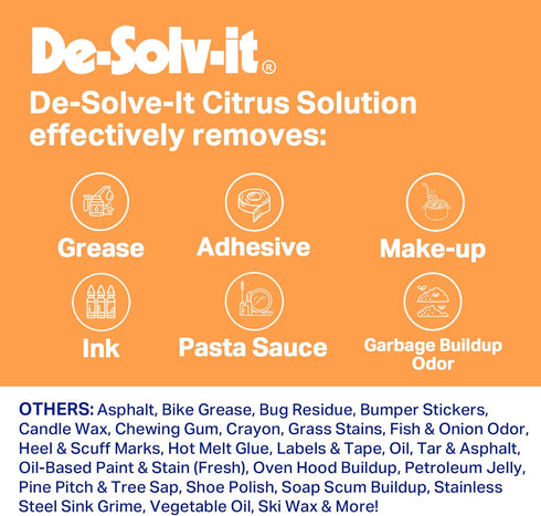Orange-Sol De-Solv-It Citrus Solution, 12-Ounce, Odor & Stain Remover
