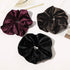 Velvet Scrunchies Hairbands Bulk Pack - Jumbo Large Hair Ties for Thick Curly Hair, No Crease Soft Elastic Accessories