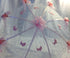 Party Favors Plus 36" White Lace Baby Shower Umbrella Booties & Pacifiers Pink Accents