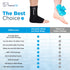 TheraICE Ankle Ice Pack Wrap - Reusable Cold Therapy Sock Compression for Swelling, Plantar Fasciitis, Achilles