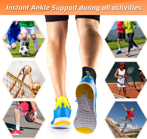 Adjustable Ankle Brace for Women and Men - Ankle Support for Sprain, Plantar Fasciitis, Achilles Tendon, Compression