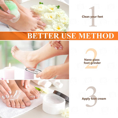 Updated 2025 Nano Foot Scrubber, Callus Remover Foot Care Tool for Dead Skin Removal, Wet and Dry Feet