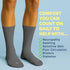 Seamless 4 9-12 13-15 Doctor's Choice Diabetic Socks for Men, Socks with Non Binding Top, Pairs, Large & X-Large
