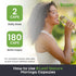 B'LEAF NATURE Organic Moringa Pure Capsules - 1000mg, 180 Count for Immune Support, Energy & Balance