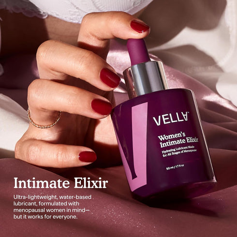 Vella Women's Intimate Elixir - Lightweight Water-Based Hydration - Ideal for all Stages of Menopause - Hyaluronic Acid