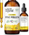 Pine Pollen Tincture - Alcohol-Free Immune Support Supplement w/Organic Pine Pollen - 2oz Antioxidants Drops