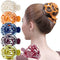 RC ROCHE ORNAMENT 6 Pcs Bun Maker Hair Clip, Side Slide Round Dome Comb Clamp Updo, Medium Classic Multicolor