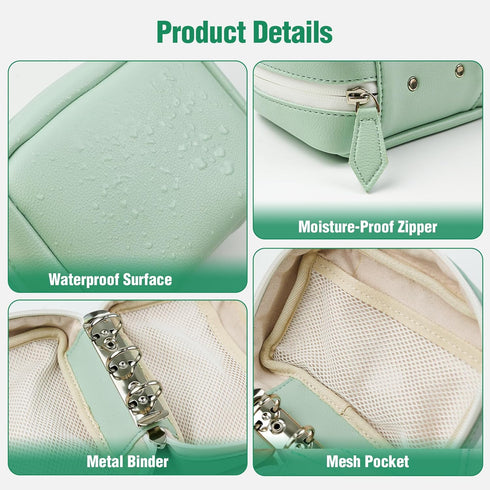 Toollygozz A8 Set, 14 Waterproof Pill Pouch Large Weekly Pill Organizer with Color-Coded Medicine Pouches, Reusable