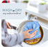 Hearth & Harbor Microfiber Cleaning Cloth, 12 Pack Blue Washcloths, Reusable Lint Free Towels for Cars and Cleaning