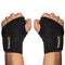 BraceUP Adjustable 2 Wrist Wraps for Men and Women, Workouts Wrist Band, Carpal Tunnel Compression Wrist Brace,