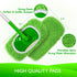 Reusable Microfiber Mop Pads Compatible with Swiffer Sweeper, 8 Pack Dry Sweeping & Wet Mopping Cloths
