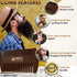 Smooth Viking Beard Brush & Comb Gift Set for Men, Natural Boar Bristle Hair Brush & Wooden Comb for Grooming & Beard