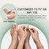 footinsole Toe Protectors, Gel Toe Tube, Fabric Sleeve Protectors, 2PCS (0.6 X 6 Inches)