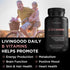 Livingood Daily Vitamin B Complex Capsules - Vegan B-Complex Supplement for Nervous System & Cognitive Health, 30