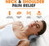 Cheer Collection Neck and Shoulder Relaxer with Washable Cover, Neck Stretcher Pillow for Neck and Shoulder Pain Relief - Cervical Traction Device for TMJ Pain Relief – Gray