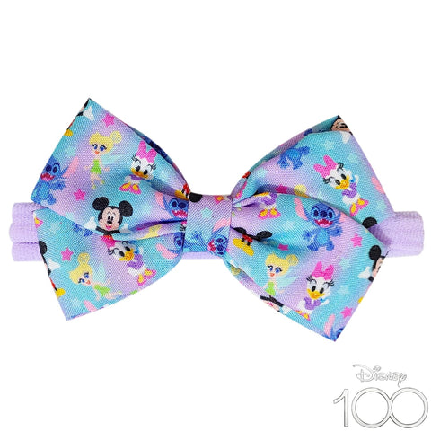 LUV HER Baby Headband Bows, Soft Elastic Newborn Girl Essentials, Colorful Printed Headbands for Baby Girls