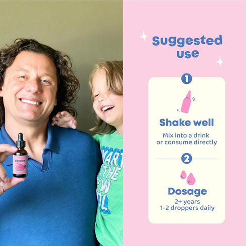 Magnesium Citrate Liquid, 30 Servings - Sugar & Gluten Free Magnesium for Kids with Chamomile, Passion Flower
