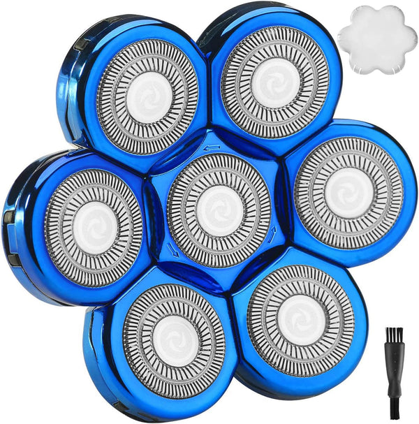 Upgrade 7 Blades Shaver Replacement Blades - Compatible with Freedom Gold Shaver and Most Mainstream Electric Shavers