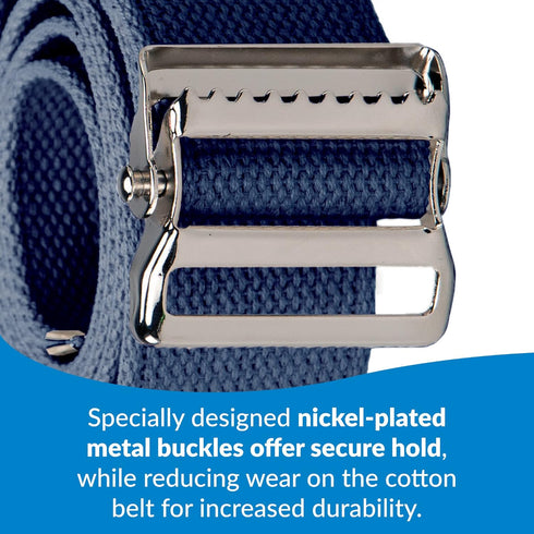 TIDI Posey Gait Belt - Navy Blue, 54” - Walking & Gait Belt for Medical Supplies