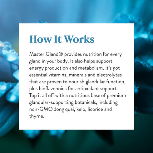 Nature's Sunshine Master Gland, 120 Capsules for Complete Nutritional Support and Energy Metabolism