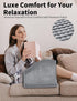 XXX-Large Heating Pad for Back Pain Relief, 17" X 33" - Extra XL Electric Heat Pad with 6 Temperature Settings, Grey