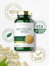 Carlyle Bee Pollen Supplement, 1000mg, 200 Caplets with Royal Jelly and Bee Propolis, Vegetarian, Non-GMO