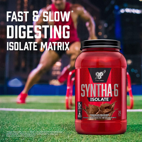 BSN SYNTHA-6 Isolate Protein Powder, Vanilla Flavor, 24 Servings