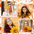 PANTIDE Thanksgiving Fall Jeweled Knotted Headband - Pumpkin Rhinestone Crystal Embellished Wide Top Knot Hair