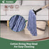 Eyliden String Mop with 2 Reusable Heads, Non-Touch Replacement Mops for Floor Cleaning