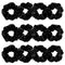 Whaline 12 Pieces Velvet Hair Scrunchies, Soft Elastics Hair Ties (Black)