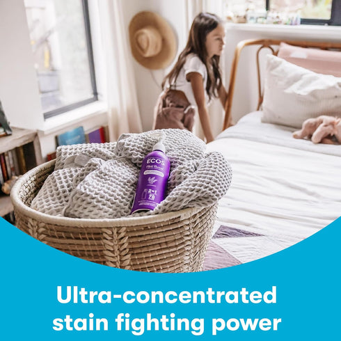 ECOS Ultra Concentrated Liquid Laundry Detergent, 16 Fl Oz, Sustainable Aluminum Bottle, Up to 78 Loads, Lavender