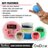 CanDo TheraPutty Standard 4oz Blue Firm Hand Exercise Putty for Rehabilitation and Strengthening