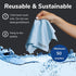 Elite Tech 6-Pack Oversized Microfiber Cloths for Electronic Devices, Washable, 6×7 in & 12×12 in