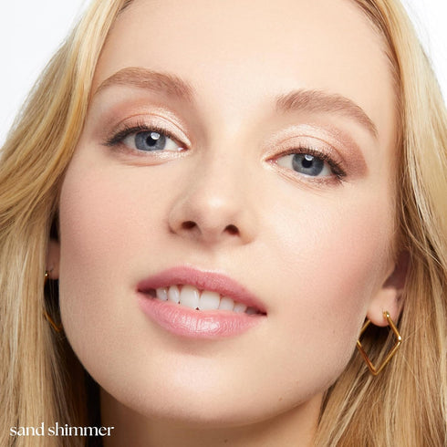 Julep Eyeshadow 101 Cream-to-Powder Waterproof Shadow Stick, Sand Shimmer, Long-Lasting Champagne Toned