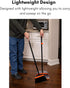 Set Set BirdRock Home Broom and Dustpan - Lobby Dust Pan - Orange and Grey Durable - Indoor or Outdoor - Sweep Combo