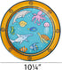 TW12-25638 10.25" 8 C.R. Gibson Under the Sea Disposable Paper Dinner Plates, Diameter, Multicolor, Pieces