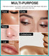 Erinde 4 Colors Eyeshadow Stick, Shimmer Creamy Eye Shadow Makeup, Long Lasting Waterproof Glitter Highlighter Pencil
