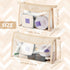 Boho Clear Cosmetic Bag - 2Pcs Boho Waterproof Toiletry Bag Travel Makeup Bag Beige Transparent PVC Zipper Makeup Pouch Compliant Bag for Women Men