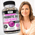 Kaya Naturals Probiotic 50 Billion CFU | 30 Vegetable Capsules for Women, Men, Gut Health & Immune Support