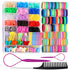 Teenitor Elastic Hair Ties, Hair Accessories for Girls, Colorful Baby Elastic Hair Bands Set with Clips