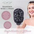 Seraphic Skincare Ultra-Luxe Exfoliating Mitt for Korean Exfoliation, Gentle Body Exfoliator with Mesh Shower Gloves