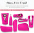 KUSSHI Neoprene Mini Makeup Pouch for Purse and Travel - Small Travel Pouch for Delicate Bottles and Beauty Items - For Foundations, Serums, Perfumes and More - Small Purse Pouch (Size S, Pink)